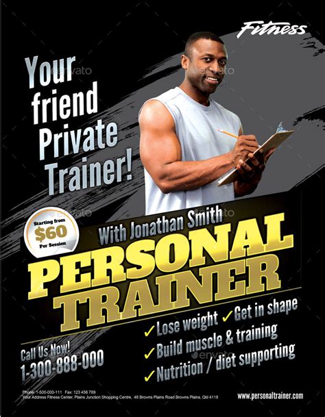 Personal Trainer Flyer Template